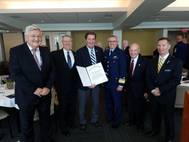 Garamendi receives the Hirsch Award from the Navy League of the United States (Photo: Navy League)