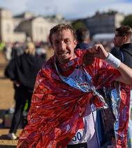 George Belcher, a third engineer who has served as a mariner for more than seven years, took on the 26.2 mile London Marathon on October 3, 2021 to raise awareness of the challenges seafarers are facing due to the pandemic. Photo courtesy Sailor's Society