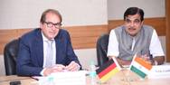 German Federal Transport Minister Alexander Dobrindt and Indian Shipping Minister Nitin Gadkari. Photo: Minister's Official Twitter Page