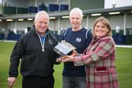 Paul Girvan, director of golf at Kings Links Golf Centre in Aberdeen; John Atkinson, head of HSE&A at EnQuest; and Allison Walker, director of sales & marketing at Falck Safety Services.