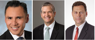 From left: Dr. Noel Hacegaba, Port of Long Beach; Gregory Tuthill, SeaCube Container Leasing;
Michael Wilson, Consolidated Chassis Management