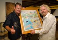 Dr. Guy Harvey and Sir Richard Branson (Photo courtesy of the Guy Harvey Foundation)