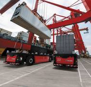 Image Kalmar FastCharge AGV Photo courtesy Nick Souza; Kalmar