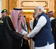 Indian Prime Minister, Narendra Modi meeting the King Salman bin Abdulaziz Al Saud of Saudi Arabia, in Riyadh, Saudi Arabia on October 29, 2019. Photo: PIB
