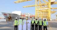 Jebel Ali Port welcomes CULines first ever call in the Middle East. Photo courtesy DP World