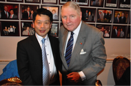 Wang Jianmin, Vice President of the Shanghai Shipping Exchange and Commissioner Richard A. Lidinsky, Jr.
