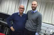 Mr. Leif Kristian Weum (left) and Mr. Terje Dyhre. (Photo: Kongsberg Maritime)