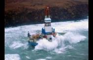 Kulluk Aground: Photo credit USCG