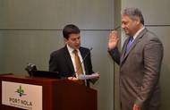 Laney J. Chouest is sworn in to the Port of New Orleans Board of Commissioners (Photo courtesy of the Port of New Orleans)