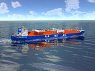 Eco Star 85K Very Large Ethane Carrier with its overall length of 231.60 m; maximum breadth of 36.60 m; maximum deadweight of 50,000 mt; and scantling draught of 12.30 m (Image: Hartmann)