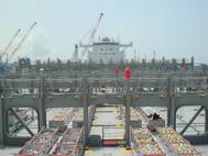 The MacGregor cargo handling solution for container vessels will ensure that Hapag Lloyd will get most cargo efficient containerships of its size in world, optimised for the actual operation conditions. Photo MacGregor
