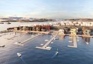 SF Marina and harbor owner AB Toftö are jointly planning to completely redevelop the old industrial harbor at Skärhamn on Sweden’s west coast as a high-quality mixed-use marina. (Photo from SF Marina)