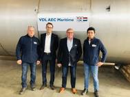 VDL AEC Maritime team (Jacky Raia – Marvin Hollje – Thomas Krabiell – Wilson Yan) (Photo: VDL AEC Maritime)