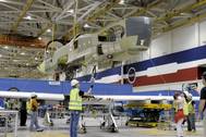 Mating Fuslage & Wings: Photo credit Northrop Grumman