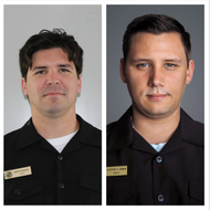 Matthew C. DuBon (left) and Clayton Riley Harbin (right). Photo Crowley Maritime Corp