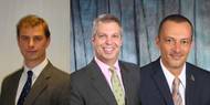 From left: Ian McInroy, Jeremy Palmer and Vincent Marrot