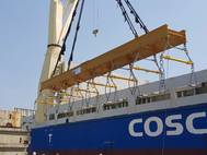 Modulift sent two rigs for on- and off-load in Korea and Thailand respectively. (Photo: Modulift)