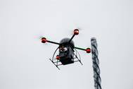 Multicopter with sensors (photograph taken by Aeromon Ltd.)