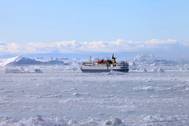 Ocean Nova on ice Photo Inmarsat