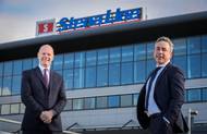 Joe O’Neill, Chief Executive of Belfast Harbour and Paul Grant, Trade Director Irish Sea outside Stena Line terminal in Belfast. Photographer: Stena Line
