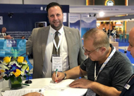 Panos Kirnidis, CEO of PISR with Jamal S Khalil, General Manager, of Al Rafedain Marine Services. (Photo: Palau International Ship Registry)