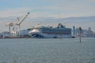 File photo: The coronavirus-hit Grand Princess arrives to the Port of Oakland in March (Photo: Port of Oakland)