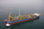 Pictured is the Espirito Santo Floating Production, Storage and Offloading (FPSO) vessel, the type of vessel that will soon be working offshore in the Gulf of Mexico. (Photo courtesy Shell)