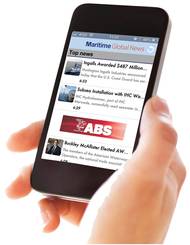Pictured is our own Martime Global News App, which includes daily news from MarineNews and sister publication Maritime Reporter, has more than 10,000 downloads since its inception.