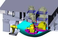 The twin fin propulsion system from Caterpillar was recognized as the Commercial Application of the Year at the 17th annual Platts Global Energy Awards Courtesy Caterpillar