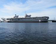HMS Queen Elizabeth afloat, developed with SENER’s FORAN System (©BAE Systems)