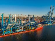 Recent crane deliveries to Greenwich Terminals in Philadelphia, PA / CREDIT: Philaport