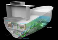 A rendering of the Envirocleanse 'in tank' system. CREDIT: Glosten