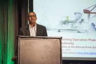 Ricky Bhikraj, Executive Manager for Capacity and Enablement at TNPA and Program Director of the Authority’s Operation Phakisa program, addressing delegates at the African Ports Evolution conference on Wednesday, October 19. (Photo: TNPA)