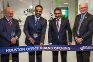 (L-R) Ricky Kunz, Chief Commercial Officer, Port of Houston Authority; Eng. Ibrahim Al-Omar, Group CEO, Bahri; Sultan Al Angari, Consul General of Saudi Arabia in Houston; and Steven Blowers, Country Manager, Bahri Logistics (America) (Photo: Bahri)