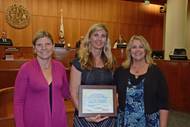 left to right: Port Director & CEO Kristin Decas, District 3 County of Ventura Supervisor Kelly Long, and Oxnard Harbor District Commissioner Mary Anne Rooney. (Photo: Port of Hueneme)