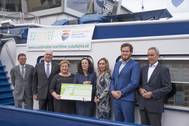left to right Roel de Graaf (Managing Director NMT), Hans Voorneveld (Chairman NMT), Brigit Gijsbers (Ministry of Infrastructure and the Environment), Salima Belhaj (Member of the Dutch Parliament party D66), Margot Ribberi