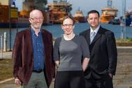 From left to right: Bob Turner, Sarah Turner and Adam Springall (Photo: Romica)