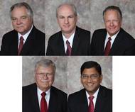 (From left to right) Top: Rick Zubic, Rob Mullins and Phil Adams. Bottom: Harry Bell and Pawan Agrawal.