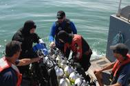Robert J. Walker wreck investigations: Photo courtesy of NOAA