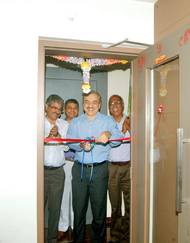 Mr. Sanjeev Behari, Chief Commissioner (Customs) JNPT cutting the ribbon