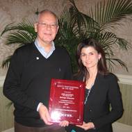 Jodi Satches Receives Award: Photo credit Bolligner