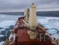 A shipping vessel navigates Canada’s Arctic waters. The MEOPAR network and Irving Shipbuilding announced $1.8 million in funding to support nine ocean research initiatives, including three projects to ensure safer, more culturally sensitive shipping and improved emergency response abilities in Canada’s Arctic. (Photo: Irving Shipbuilding)