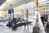 Shrink fitting of shaft and bevel gear; ©SCHOTTEL