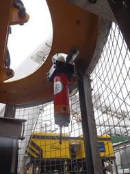 A Sonardyne Wideband Mini-Transponder was installed on the Holland 1 ROV and also on its tether management system.