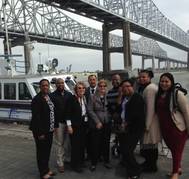 South African dignitaries receive a briefing and tour of the Port of New Orleans in October 2015, part of the “Maritime Education and Management” program. (Photo: Port of New Orleans)