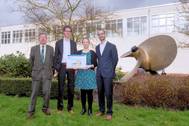 Prof. Stapersma MSc (TU Delft), Robert Hekkenberg MSc (Pamas committee), Elena Stroo-Moredo MSc (Training Manager), Peter de Vos MSc (TU Delft) - Copy right: Kees Opstal