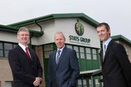 STATS Group directors (From Left to right) Graeme Coutts and Leigh Howarth with STATS Group CEO Pete Duguid (Photo: STATS Group).