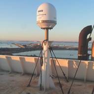 Tracphone antenna: Image courtesy of KVH