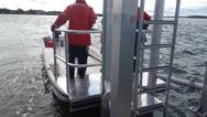 The crew transfer training facility is a critical component of a comprehensive safety training program to be offered by Mass Maritime. Image: MMA