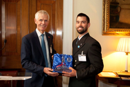 Tristan Greaney and Sir Alan Massey (Photo: MCA)